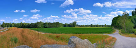 Panoramablick vom Hochwasserschutzdamm Balzhausen/Bayersried ins Mindeltal.